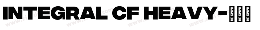 Integral CF Heavy字体转换